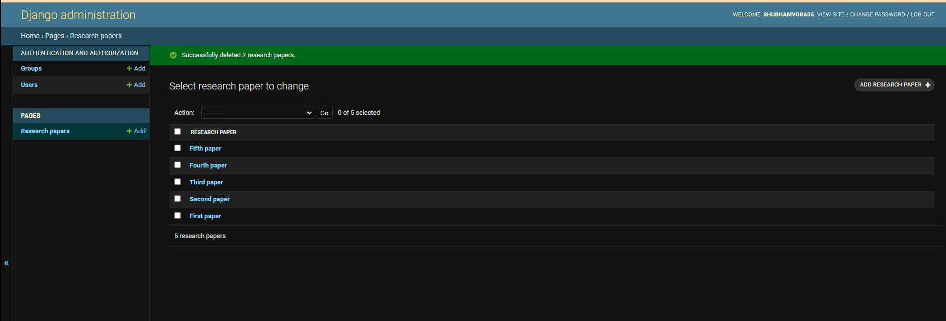 Django 配列フィールド Delft スタック